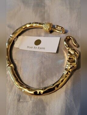 true to form elephant hinged bracelet